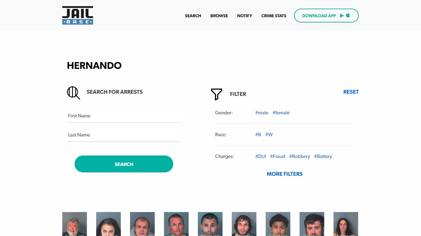 Hernando Jail Inmate Search and Mugshots | JailBase